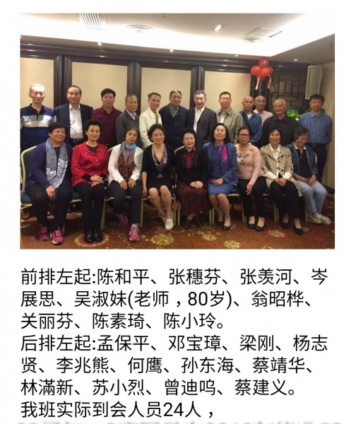 文件:初一3班同学在入校50周年时的合照.jpg